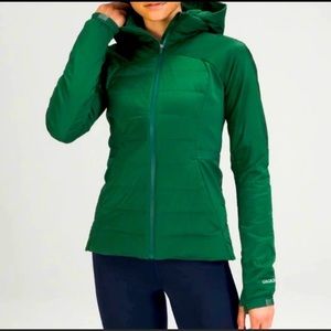 Lululemon Down For It All Jacket, Everglade Green, NWT, Size 4